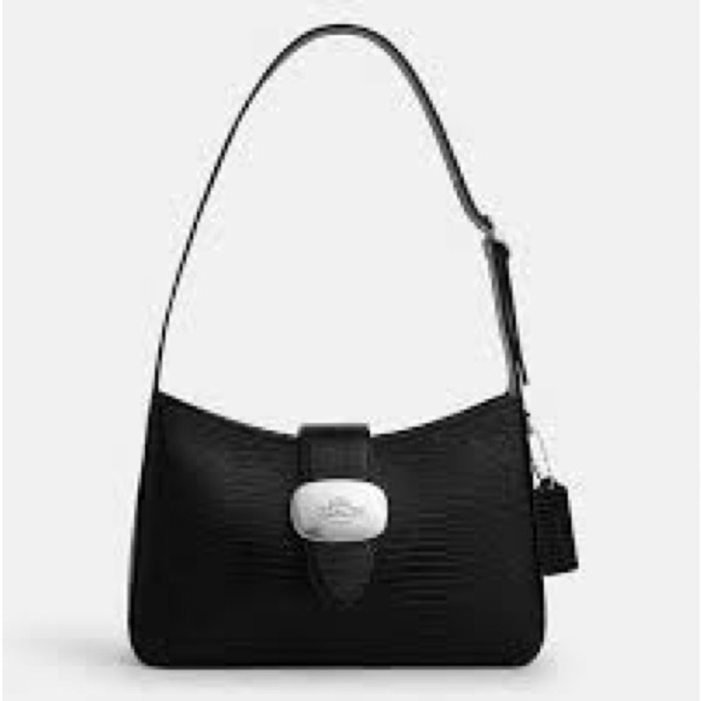 Coach Eliza Elegant Black Shoulder Bag - Picture 2 of 9
